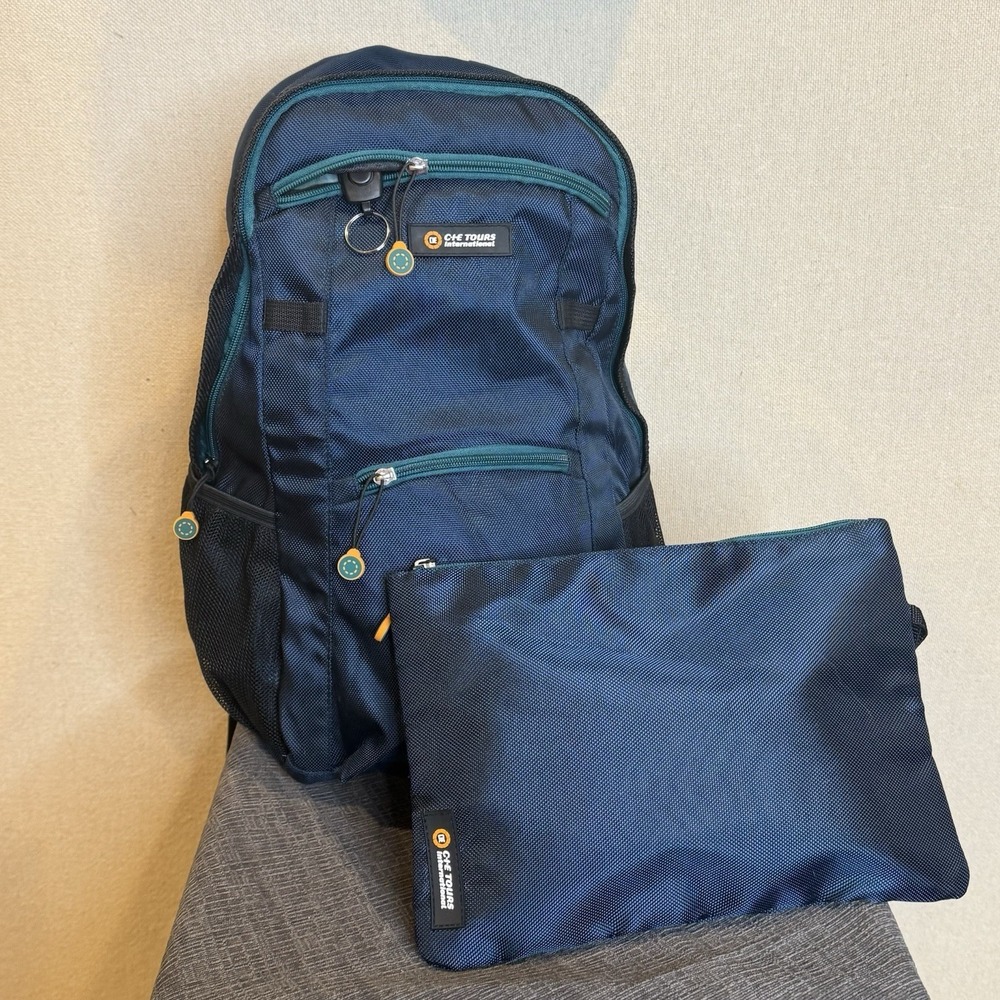 CIE Tours Ireland Scotland Travel Hiking Backpack : Pouch & Detachable Key Ring